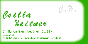 csilla weitner business card